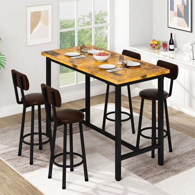 Minkar 4 - Person Four Leg Dining Set