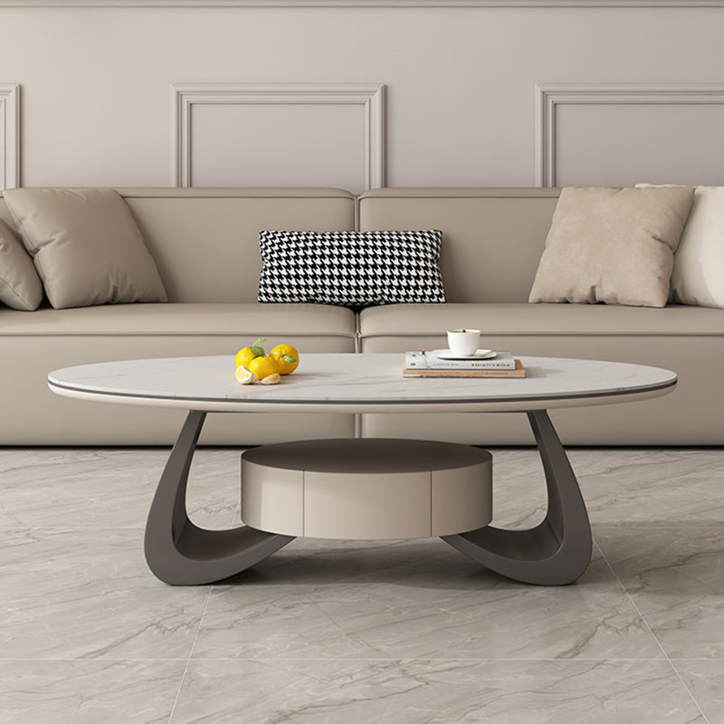 Table basse Turman, H 16,5 po x L 51 po x l 27,5 po, Gris