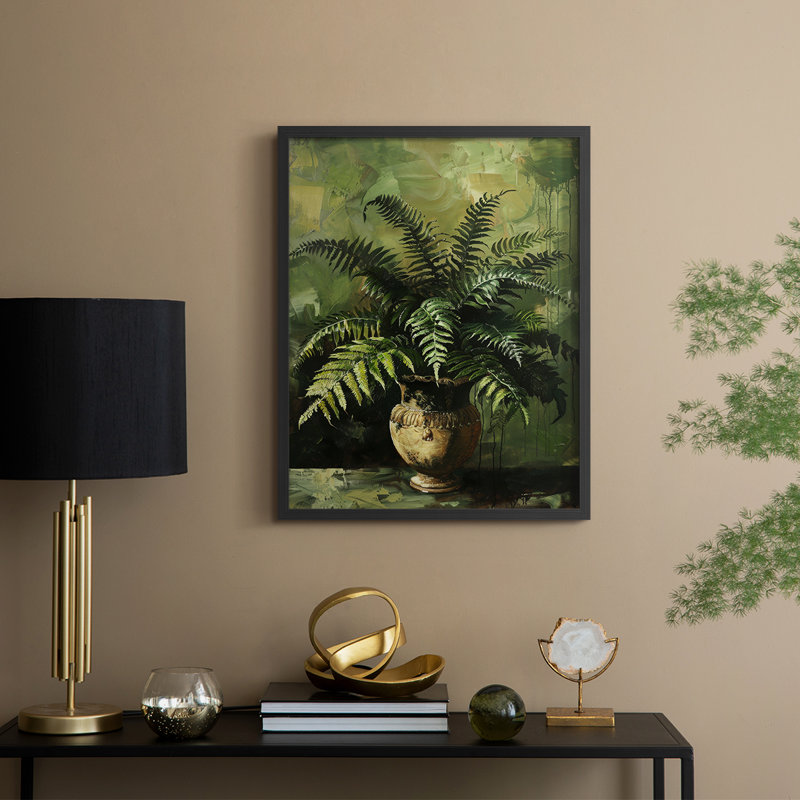 Série FLORAL CCX - reproduction encadrée de qualité supérieure - prête à être accrochée - aucun clou requis, H 11 po x l 9 po