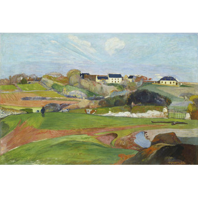 «Kortlin Landscape At Le Pouldu» sur toile par Paul Gauguin