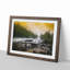 Mountain Stream View in Abstract - Picture Frame Graphic Art Print-55731368-55731367