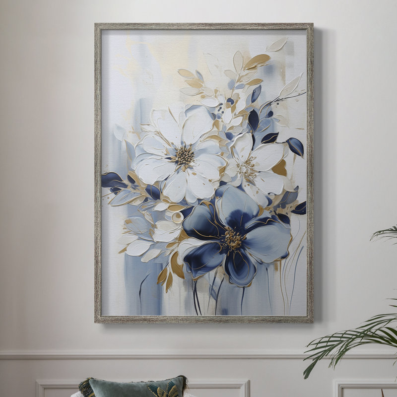 FLORAL Series CCLXXIV Framed Print - Solid Wood, 11" H x 9" W