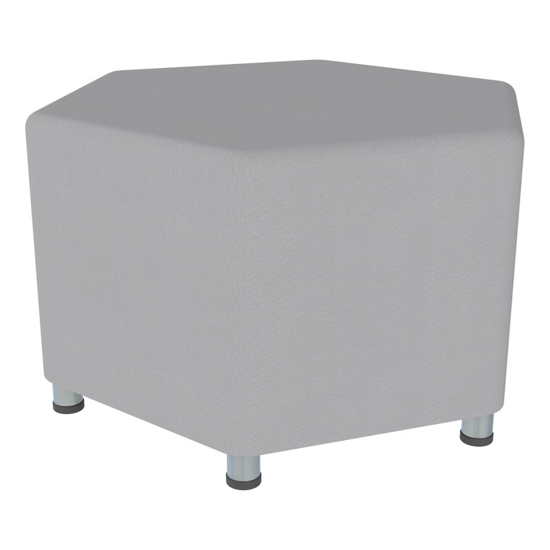 Tabouret hexagonal structuré de Learniture, Bleu marine hachuré