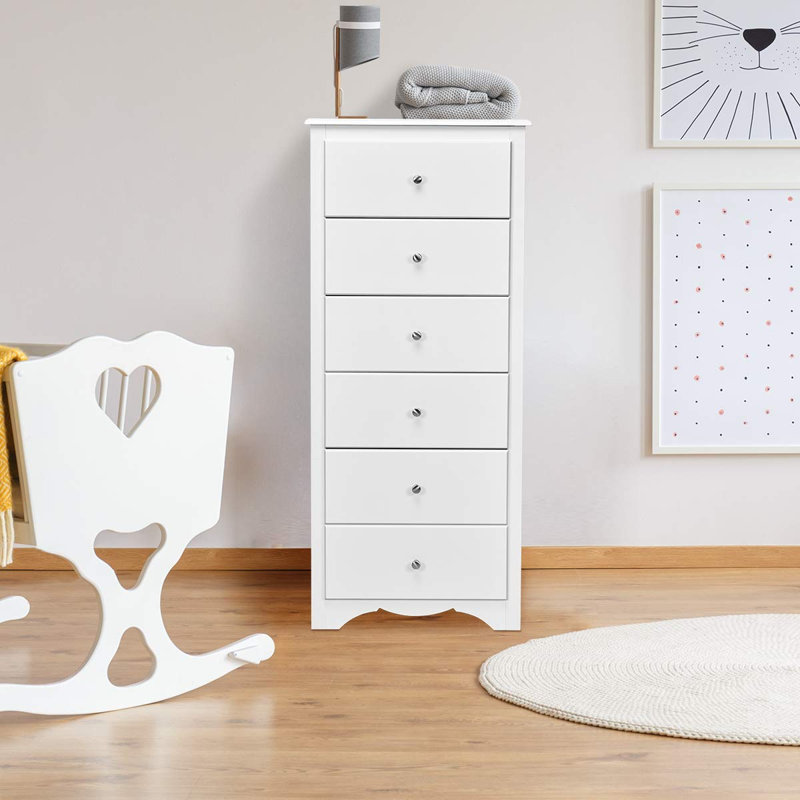 Amerra 59cm W 6 - Drawer Chest of Drawers, White