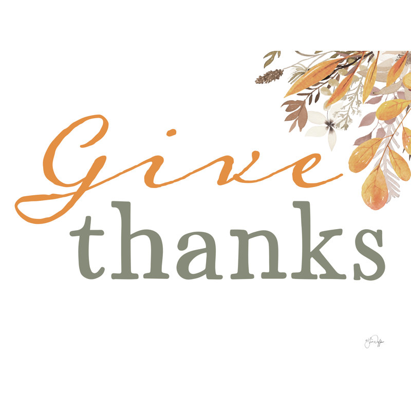Reproduction d'art sur toile, "Thanks", H 32 po x l 48 po