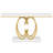 55" Faux Marble Console Table