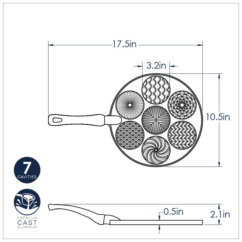 Patterns Cakelet Pan
