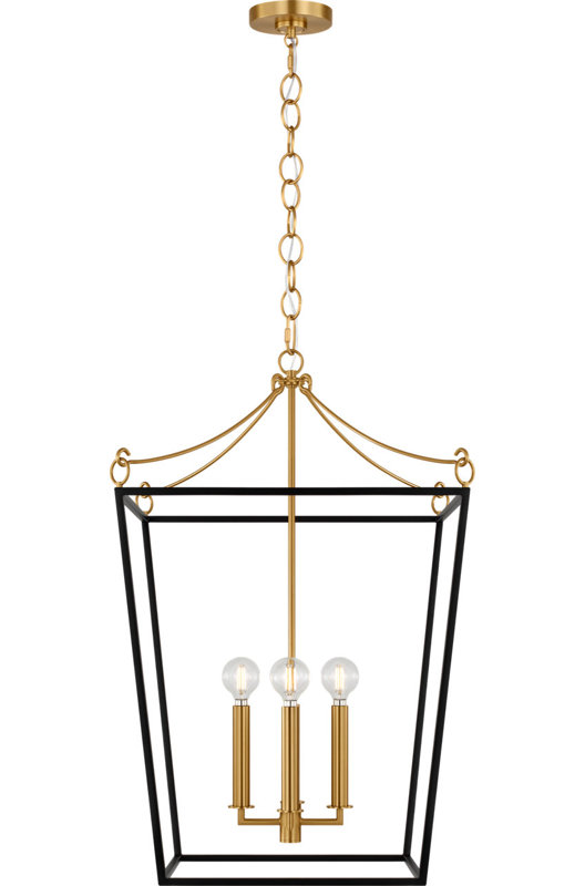 Carlyle Lantern, 93" H x 17.63" W  x 17.63" D, Midnight Black, 4