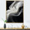 «White Black Abstract Turbulence - Wind Turbines», art sur toile