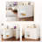 44"-85" Extendable Sofa Bar Table Cabinet With LED