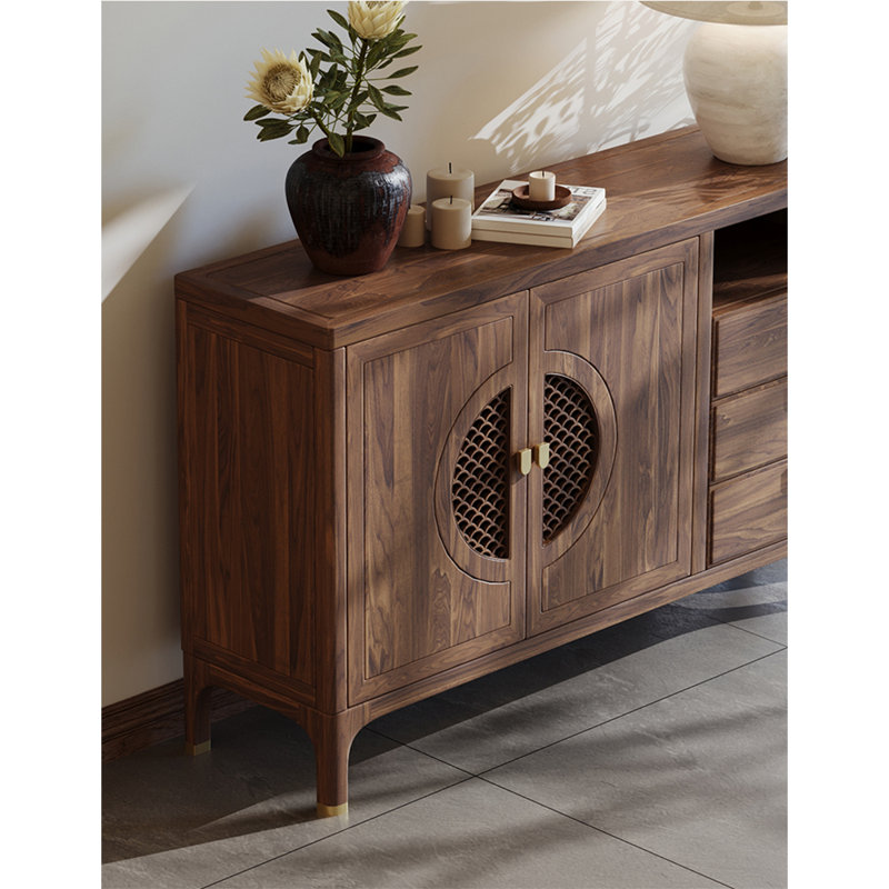 Nouvelle armoire d'appoint de style Wabi Sabi chinois
