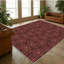 Tapis de salon, grand tapis lavable antidérapant, tapis à motif de médailles rétro bohémien convenant aux chambres à coucher, aux salles à manger, aux bureaux de famille, aux garderies, aux dortoirs, aux fermes, au rouge rétro-260639042