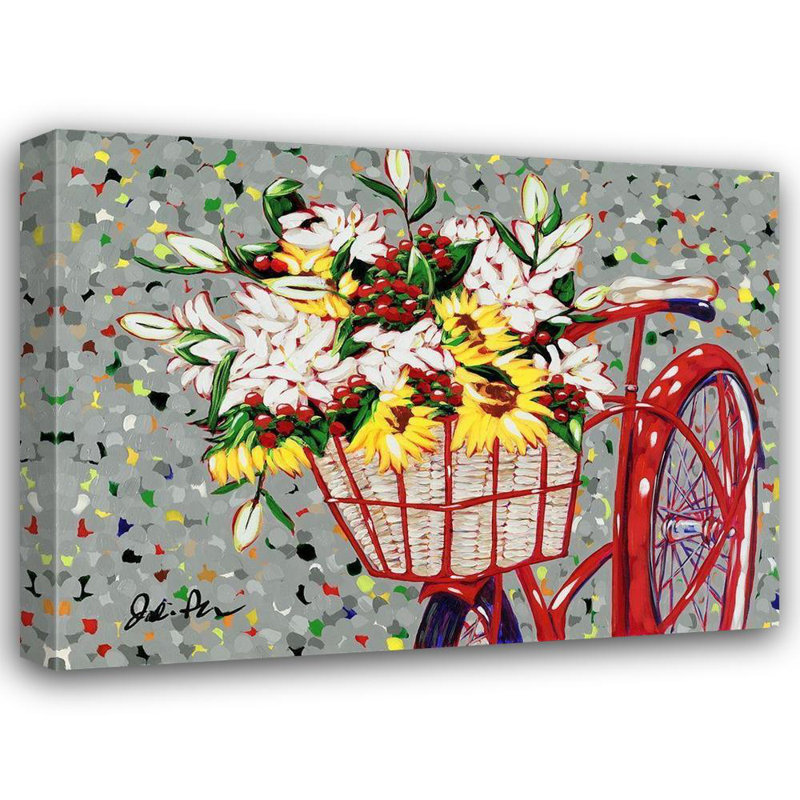«Lark Manor ™» par Augustine, art sur toile tendue par Jodi Gallery: bouquet de bicyclettes, H 28 po x l 36 po