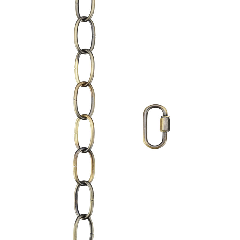 Heavy Duty Chain, 72" H x 0.6" W x 0.6" D, Bronze