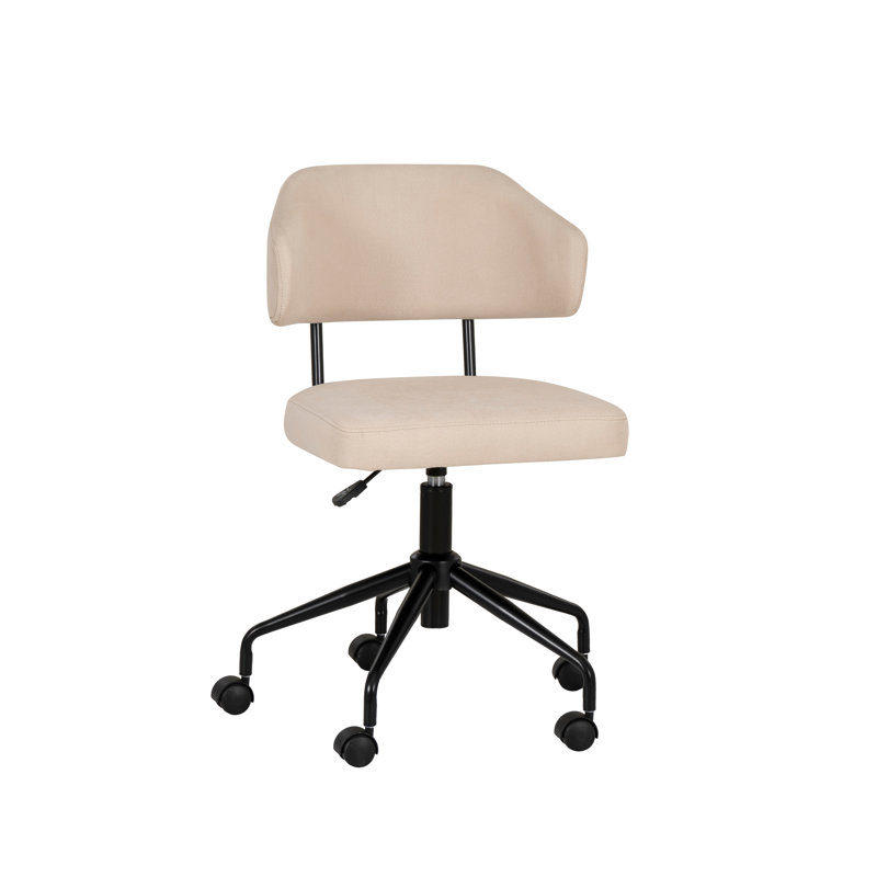 Tessa Swivel Office Chair, Beige