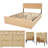 Boho Natural Rattan 4-piece Bedroom Set-1109754907