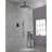 Matte Black Shower For Ceiling Mount. Brass 16" Head. Creates Natural Rainfall Effect. Self-Cleaning Nozzle Maintains Smooth Water Discharge. Complies With American Standard Pipe Connection. 15.11" X-126353141