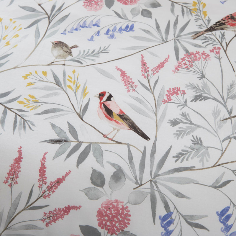 Floral Duvet Cover Set with Pillowcases, Kingsize - 2 Standard Pillowcases