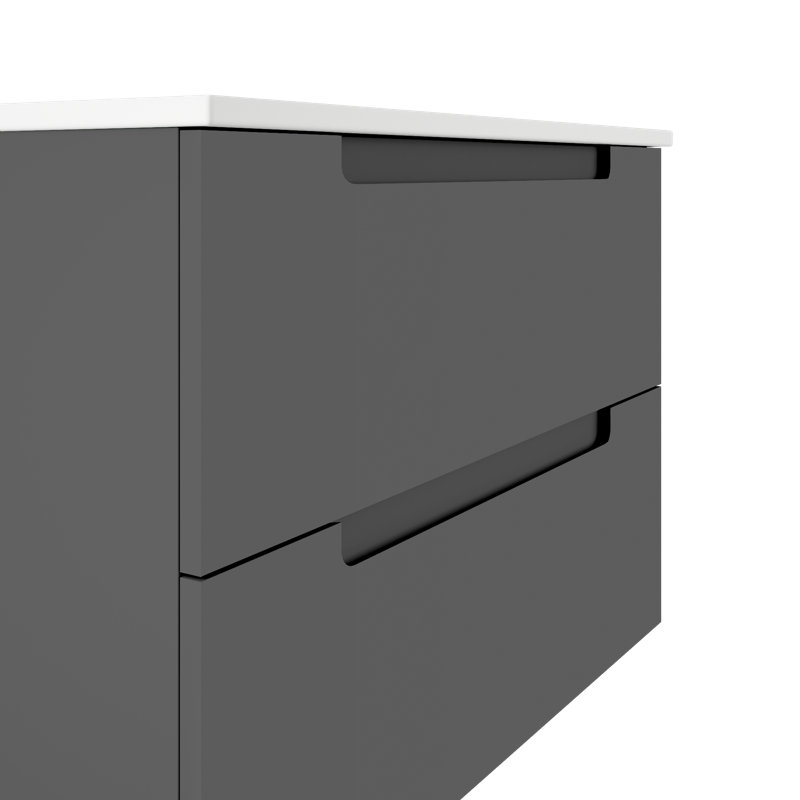 Ensemble de meuble-lavabo simple 36 po, Gris cendré