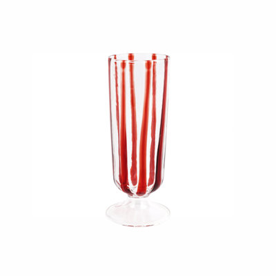 Nuovo Stripe 8 oz. Handmade Wine Glass