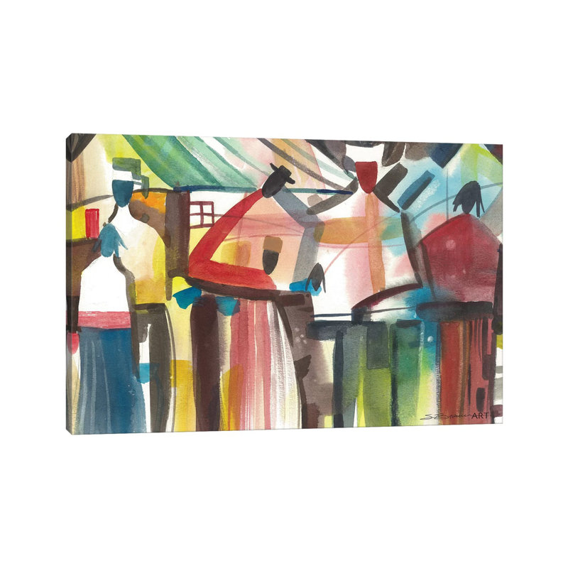 Family Gathering by Stacey Brown - Wrapped Canvas Print, 30.48 cm H x 45.72 cm W