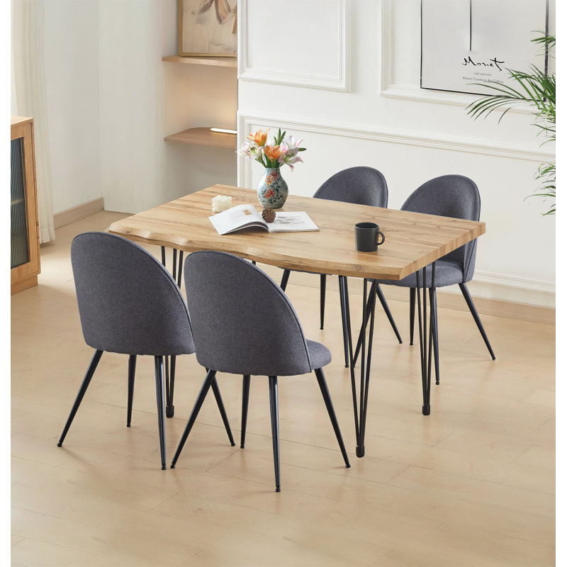 Mose 4 - Person Dining Set, 76cm H x 120cm L x 80cm W