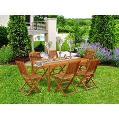 Six Person Longshore Tides Patio Dining Sets You'll Love