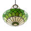 Stained Glass Domed Tiffany Pendant Lamp Shade With Chain By-1733045926