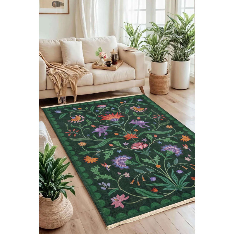 The Emerald Garden Floral Rug