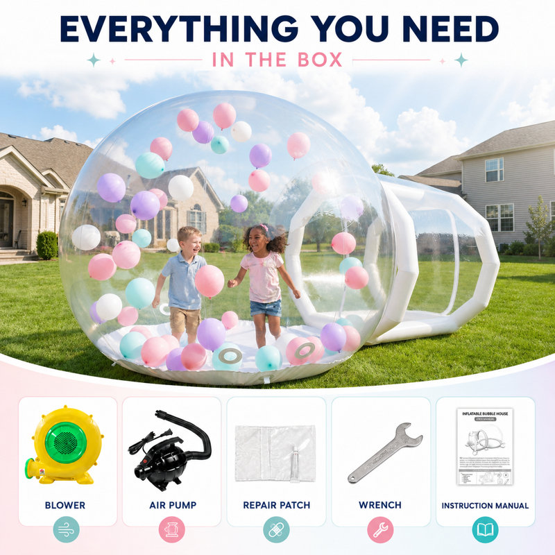10FT PVC Bubble Balloon House Bubble Tent for Kids Party Balloons Decorations