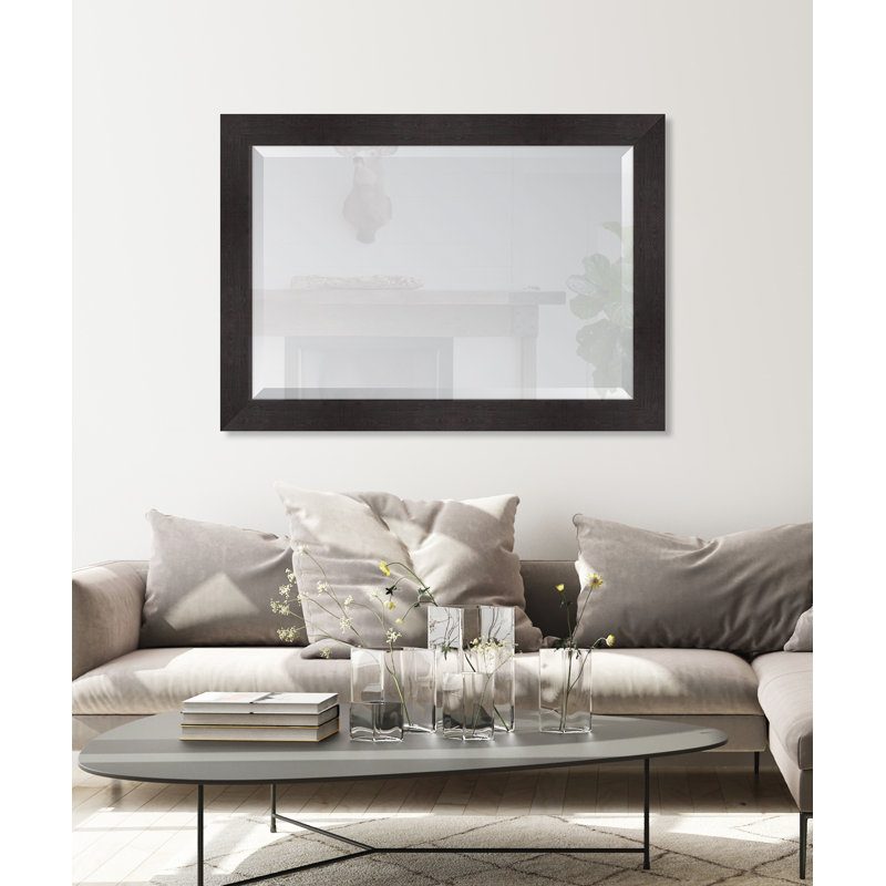 Miroir d'appoint Agapia, 30 po x 42 po, Noyer foncé