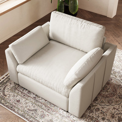 Knopp Velvet Comfort Rest Single Sofa