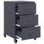 Aneyah 36cm W Steel Bedside Table-447055222