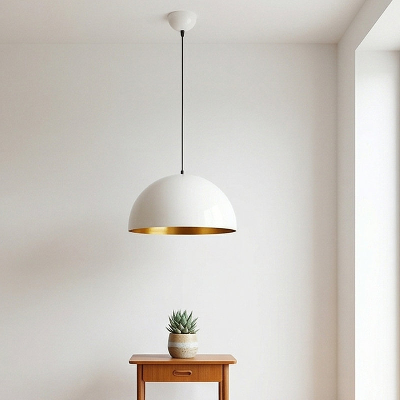 Aurelius 1-Light Adjustable Single Dome Pendant