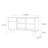 Nordic style glass display case Modern sideboard