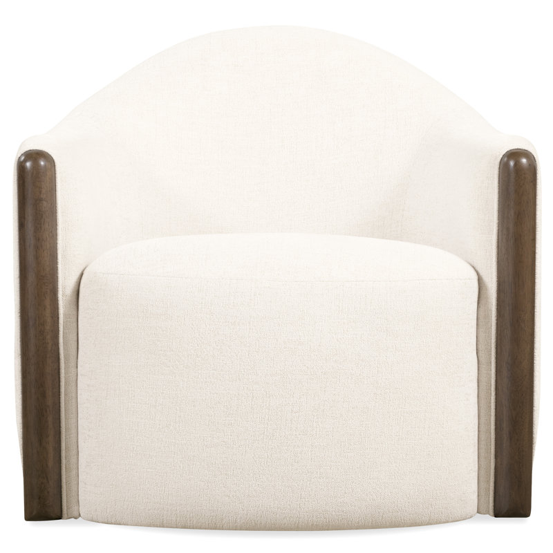 Cora Swivel Barrel Chair, Beige