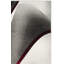 Tapis gris / rouge à motif abstrait Vilica-25749166