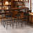 Industrial Bar Table and Chairs Set for 3