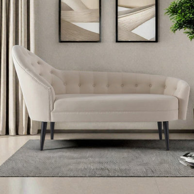 Comfortable springback sponge velvet lounge chair