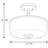 Nash Glass Semi Flush Mount