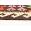 Tapis ivoire/rouge 5 pi 5 po x 8 pi en laine ivoire one-of-a-kind sud-ouest fait main kilim Sandia