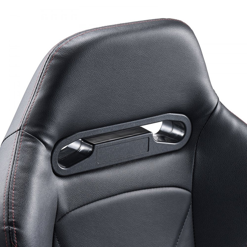 Fauteuil de course ajustable avec cuir PVC et glissière Q235B