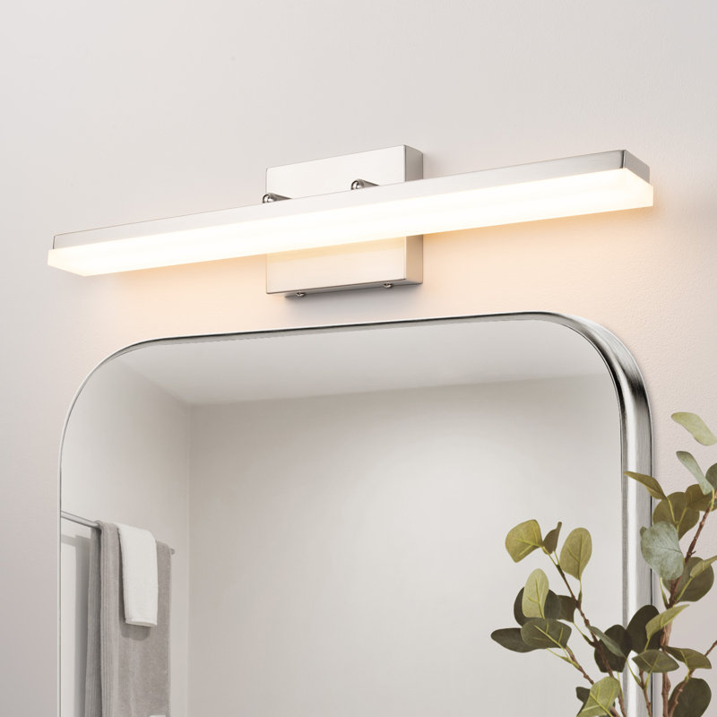 Barre d'éclairage de salle de bain 24 lumières DEL 24 W à intensité variable 24 W Alfonzia, Blanc chaud 3 000 K