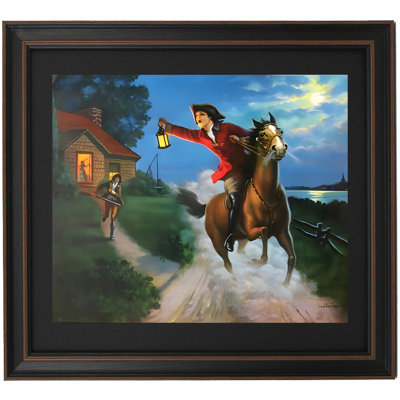 Framed Midnight Ride Of Paul Revere By Edward Mason Eggleston