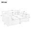 Canapé modulaire modulaire 137,8 po