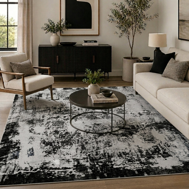 Galt Abstract Area Rug, Rectangle 120 x 170cm