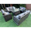 Lotus 10 Seater Fire Pit Dining Table Set