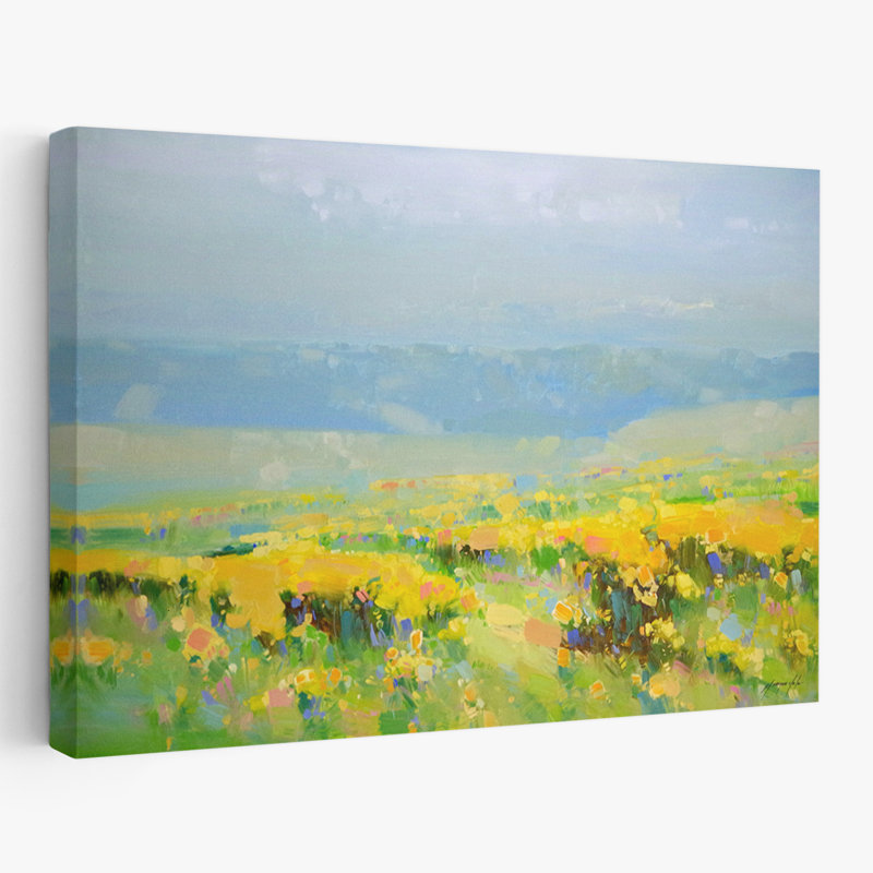 Yellow Valley, nouvelle sortie, art abstrait 2019-5, art contemporain, H 36 po x l 24 po