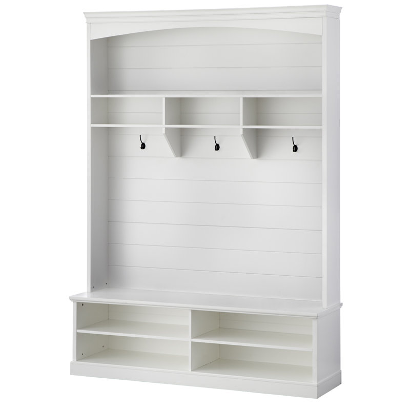 Giada Hall Tree 60.75'' Wide with Bench and Shoe Storage