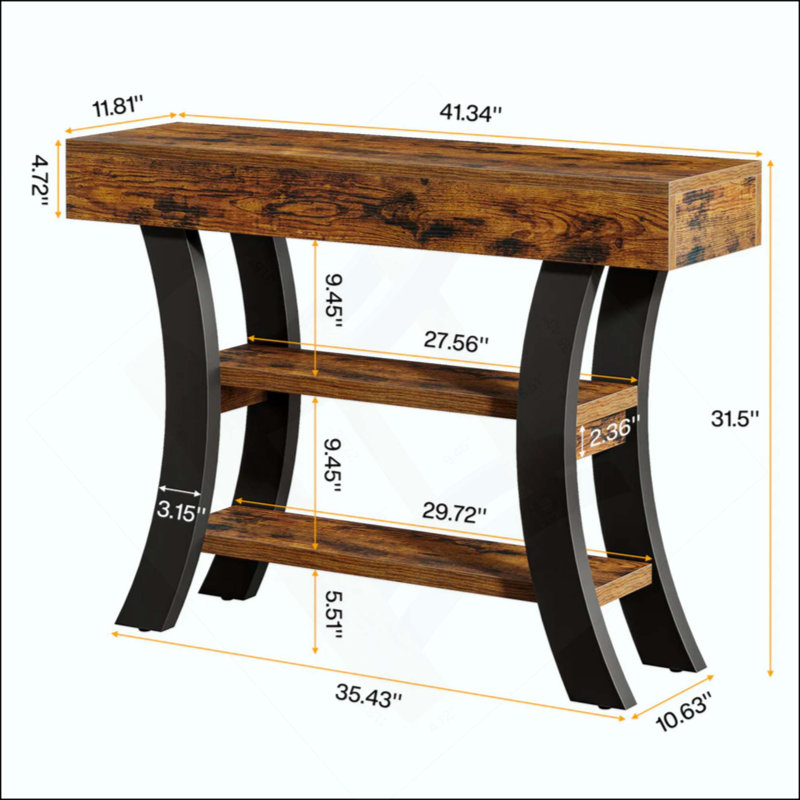 Table de canapé, console stable, table de vestibule